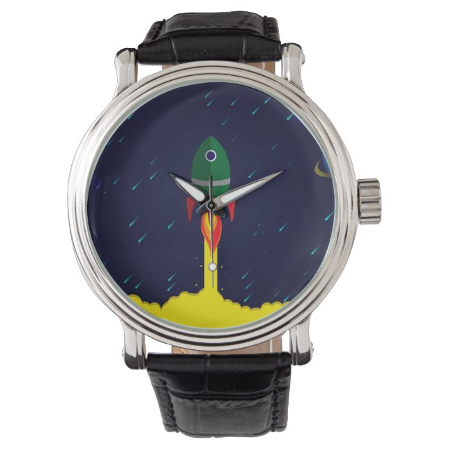Rocket spaceship astrology astronaut watch (Front)