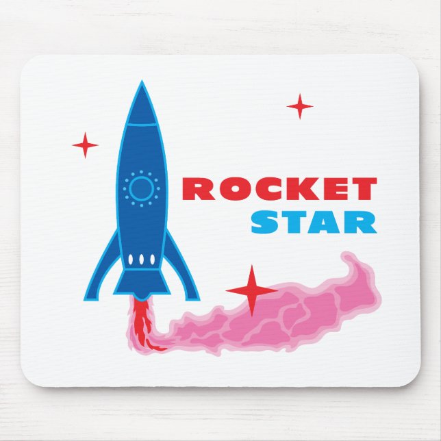 Rocket Star Mouse Pad (Front)