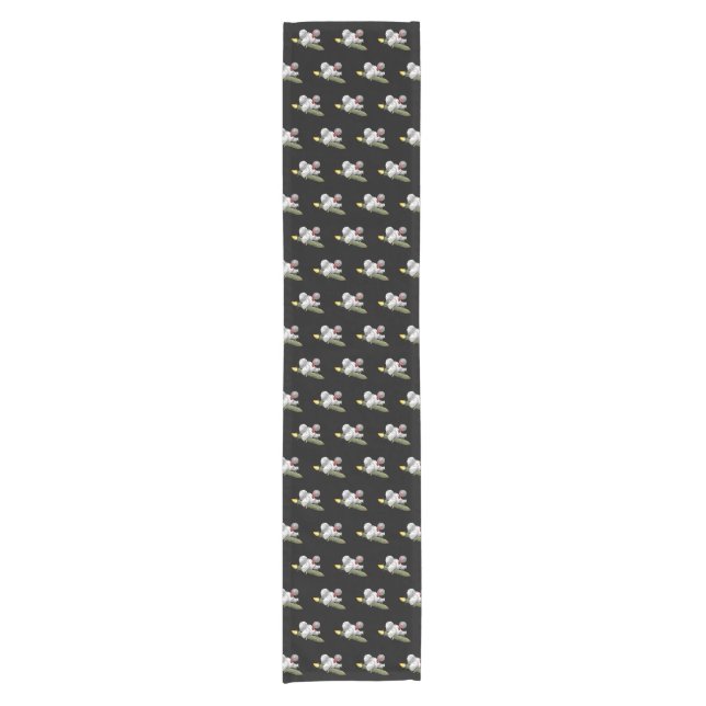 Rocket Turkey in outer space Short Table Runner (Front)