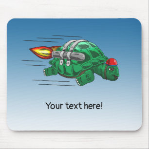 Rocket Turtle Mouse Pad
