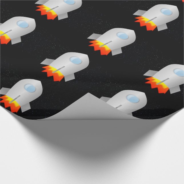 Rocket Wrapping Paper (Corner)