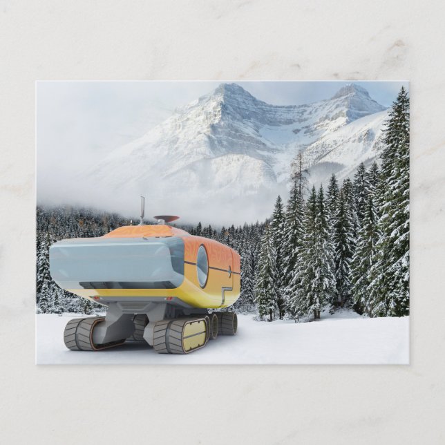 RocketLodge 3D Snowy Mountain - Postcard (Front)