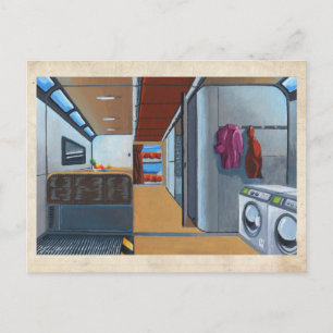 RocketLodge Living Quarters - Postcard