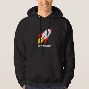 Rockets Blasting Moon Stocks Stonk Chicken Tendies Hoodie