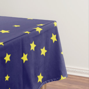Rocketship Outer Space Cute Kid Birthday Tablecloth