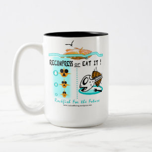 Rockfish fishing fisherman's mug cup