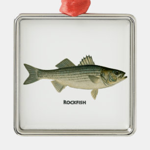 Rockfish Logo Metal Tree Decoration