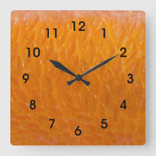 Rockfish Skin Square Wall Clock