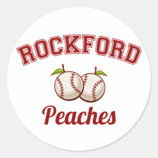 Rockford Peaches Classic Round Sticker