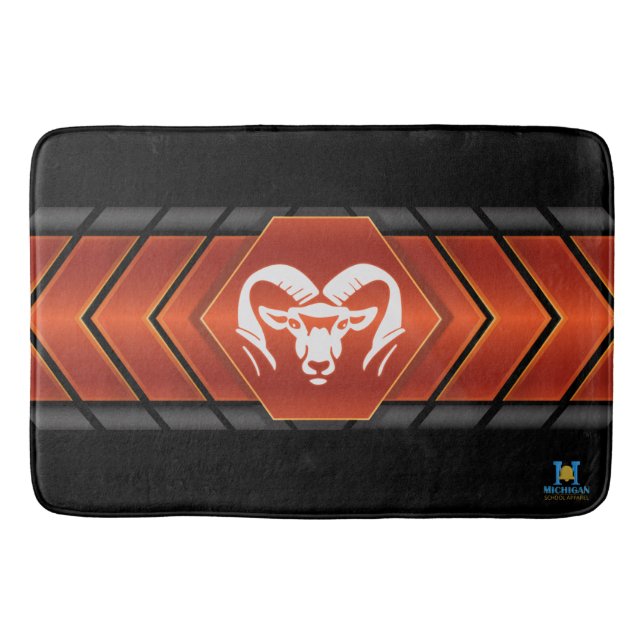 Rockford Rams #2 Bath Mat (Front)