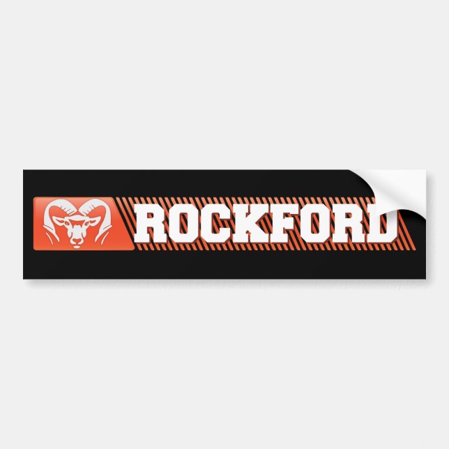 Rockford Rams #3 Bumper Sticker (Front)