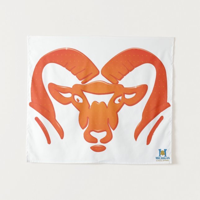 Rockford Rams #4 Tapestry (Front (Horizontal))