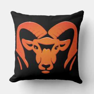 Rockford Rams #4 Throw Pillow