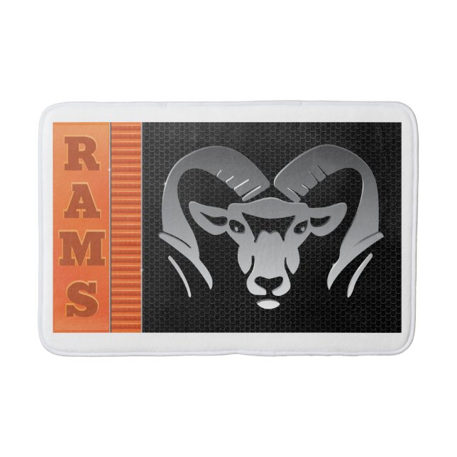 Rockford Rams #7 Bath Mat (Front)