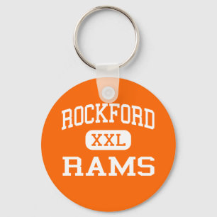 Rockford - Rams - High School - Rockford Michigan Key Ring