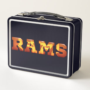 Rockford Rams Metal Lunch Box