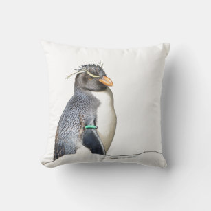 Rockhopper Penguin Throw Pillow