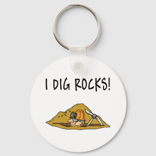 Rockhound Gift Item Key Ring