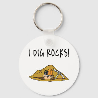 Rockhound Gift Item Key Ring