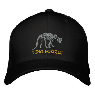 Rockhound "I Dig Fossils" Embroidered Cap