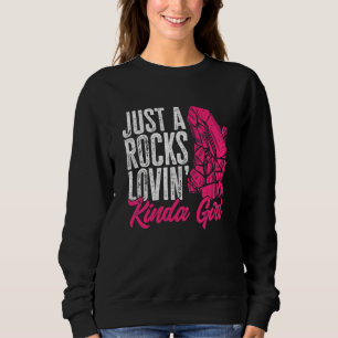 Rockhound Just A Rocks Lovin' Kinda Girl Rock Coll Sweatshirt
