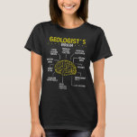 Rockhounder Brain Rock Collector Geologist Mineral T-Shirt<br><div class="desc">Every geologist loves his job about collecting minerals and rocks and studying geology. Geologists are in the nature to search for fossils and minerals and do research.</div>