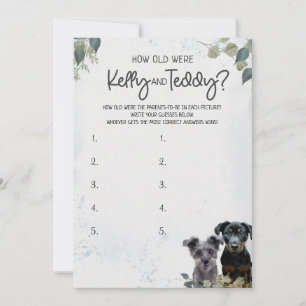 Rockie and Lyla's Mummy Daddy game Card