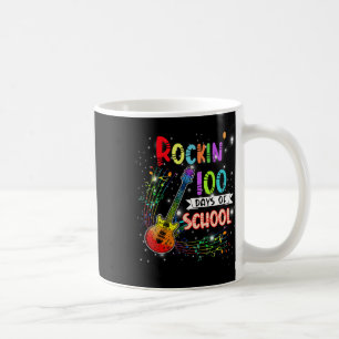 Rockin' 100 Days Of School Guitar Student Music Te Coffee Mug