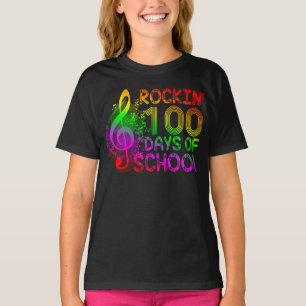 rockin 100 days of school T-Shirt
