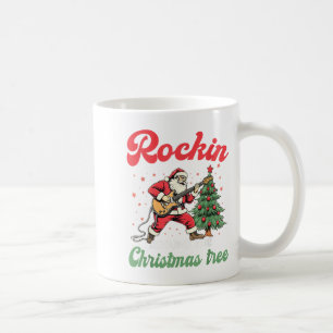 Rockin Around Christmas Tree Rock Music Guitar Xma Coffee Mug