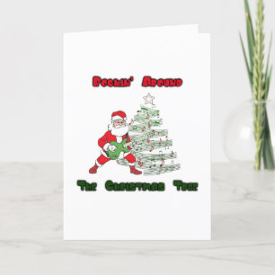 Rockin' Around The Christmas Thank You Card
