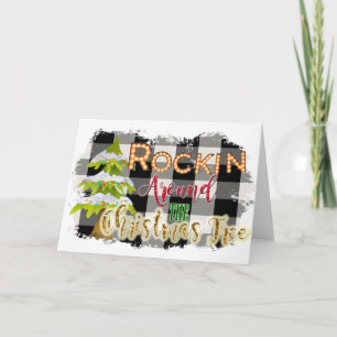 Rockin Around The Christmas Tree Blank inside Card