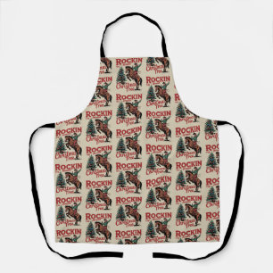 Rockin Around The Christmas Tree Country Cowboy Apron