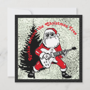 Rockin' Around the Christmas Tree Flat Card