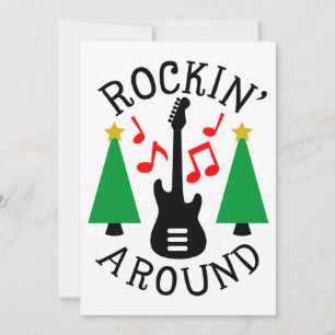 Rockin' Around the Christmas Tree Holiday Card