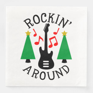 Rockin' Around the Christmas Tree Napkin