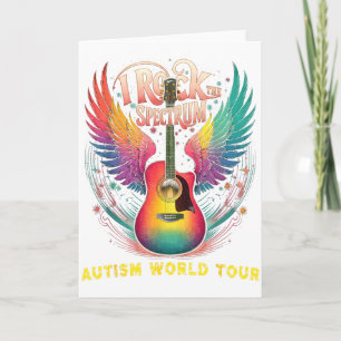 Rockin Autism World Tour I Rock The Spectrum Educa Card