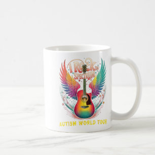 Rockin Autism World Tour I Rock The Spectrum Educa Coffee Mug