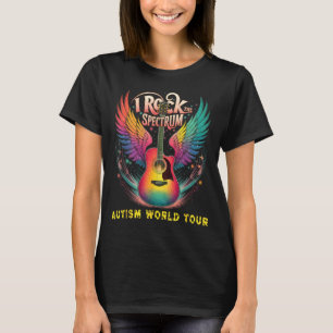 Rockin Autism World Tour I Rock The Spectrum Educa T-Shirt
