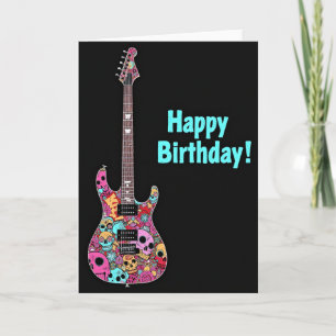Rockin Birthday Guitar Card