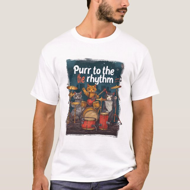 Rockin' Cat Band T-Shirt (Front)