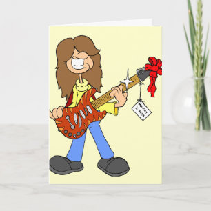 Rockin' Christmas Dude Holiday Card
