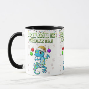 Rockin’ Christmas Gecko – Cute Holiday Lizard Deco Mug