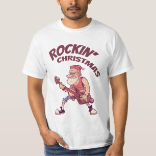Rockin Christmas, Santa rocking with Guitar Invita T-Shirt