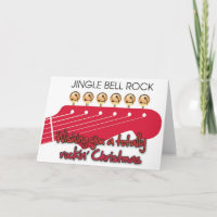 Rockin' Christmas with Guitar Christmas Card