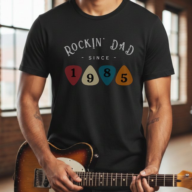 Rockin' Dad Guitar Pick Retro Father's Day T-Shirt (Rockin' Dad Guitar Pick Retro Father's Day T-Shirt
)