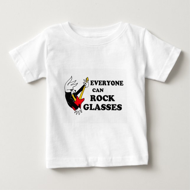 Rockin' glasses bird shirt (Front)