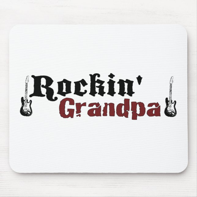Rockin Grandpa Mouse Pad (Front)