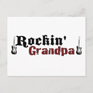 Rockin Grandpa Postcard