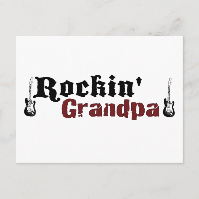 Rockin Grandpa Postcard (Front)